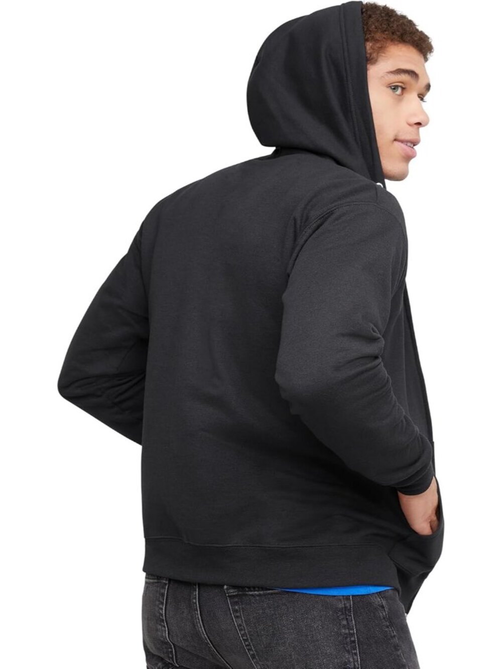Men's Zip-up Hoodie, Ecosmart Fleece Full-zip Hoodie for Men, Hooded Sweatshirt - Picture 2 of 6